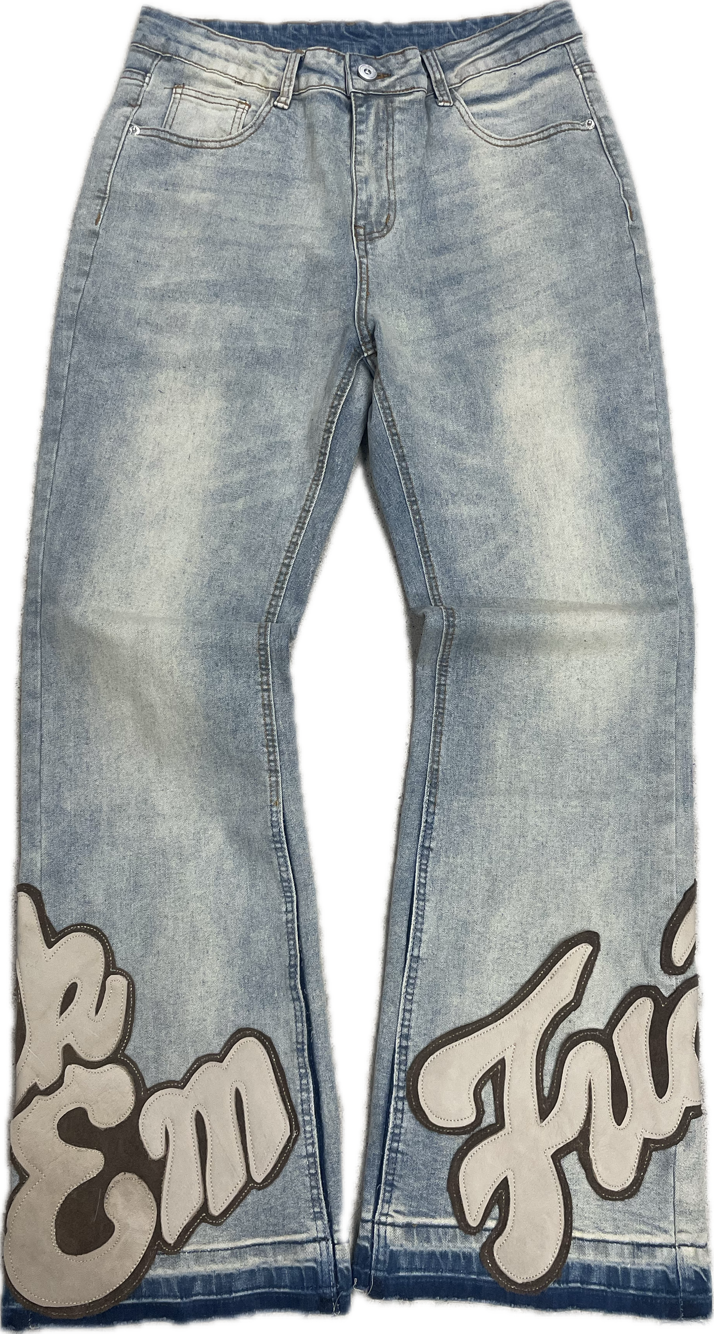Light Wash Flare Denim