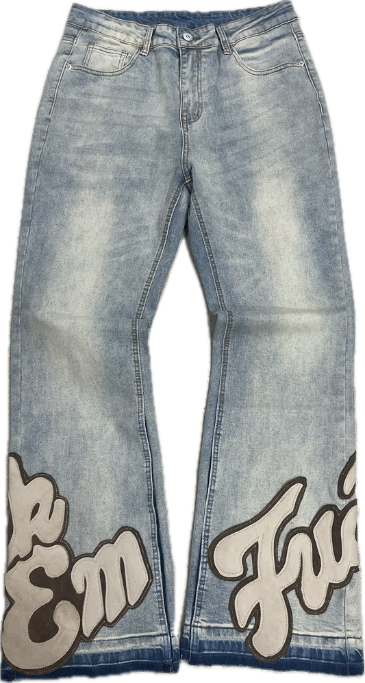 Light Wash Flare Denim