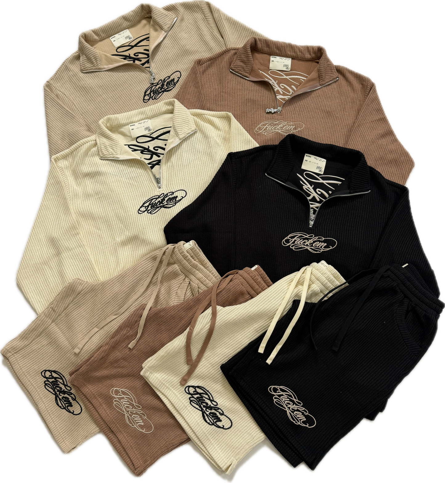 Cashmere Quarter-Zip Set