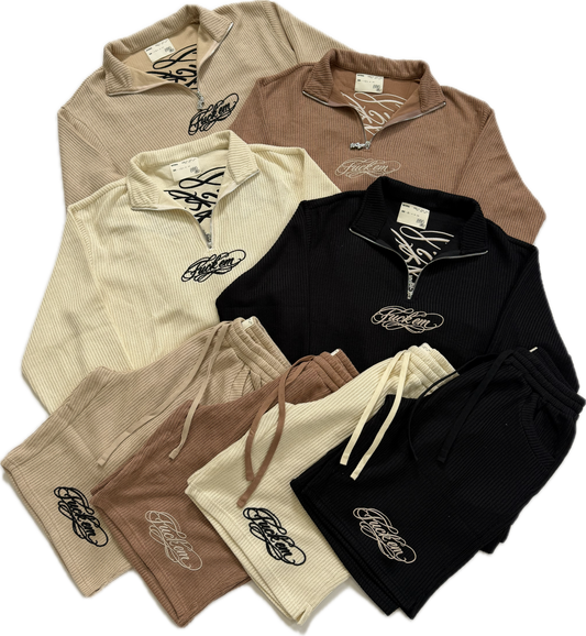 Cashmere Quarter-Zip Set