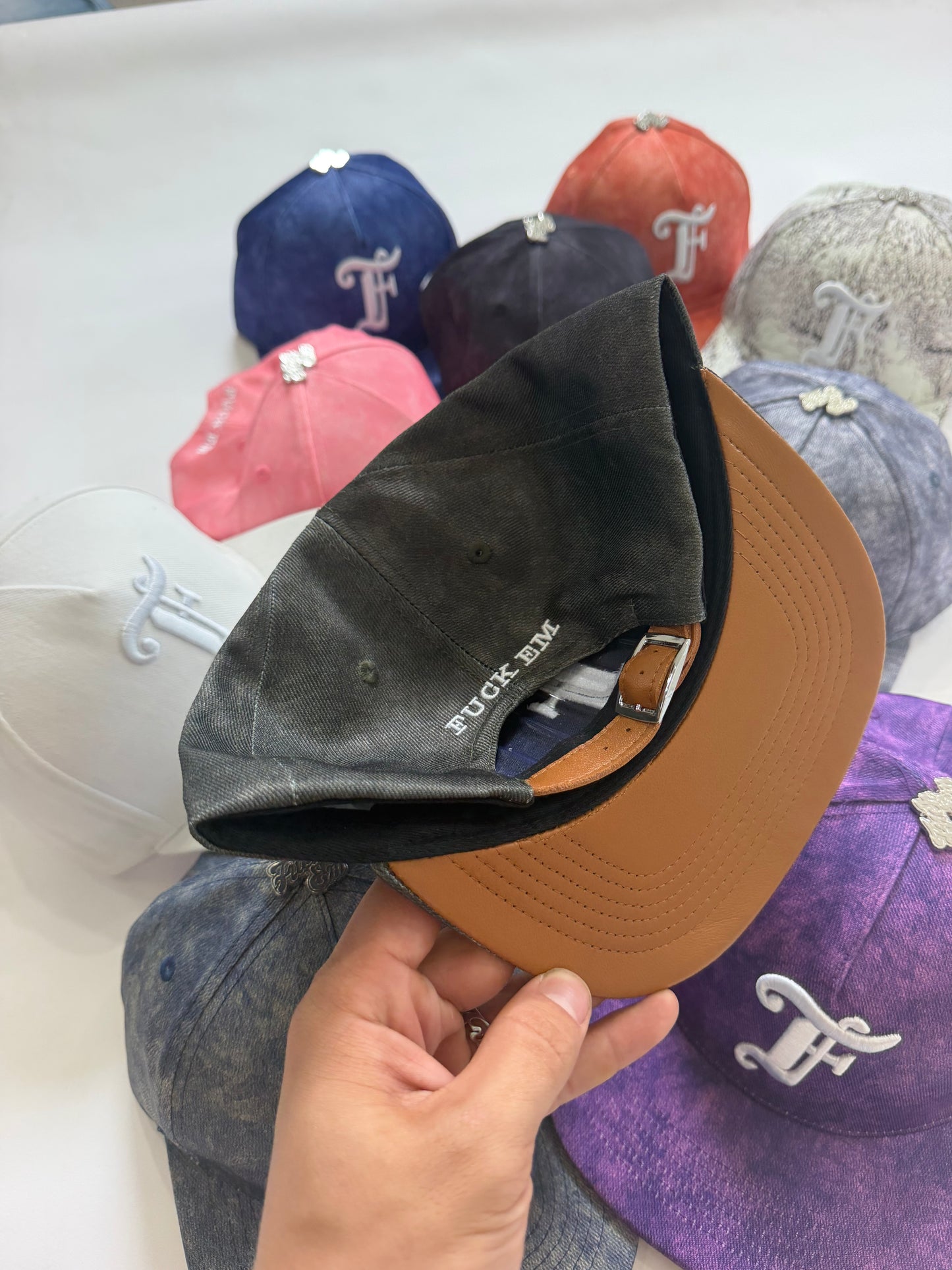 Leather Flat Hat
