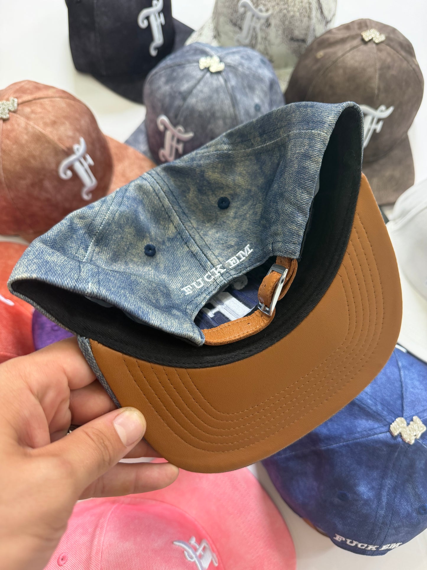 Leather Flat Hat