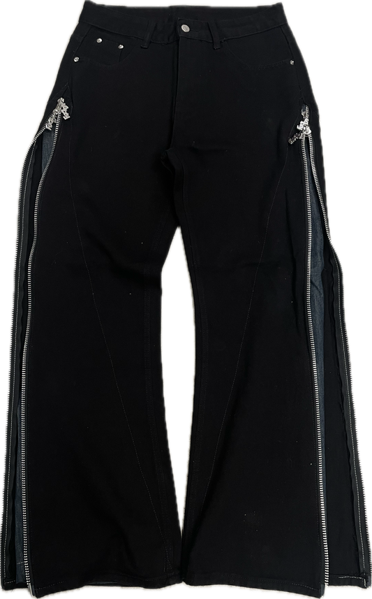 Black Knight Zipper Pants