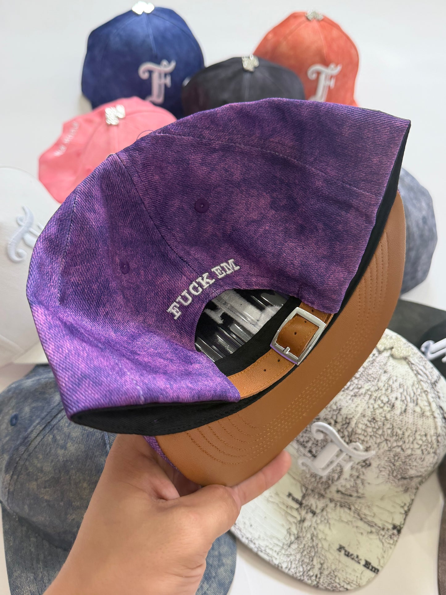 Leather Flat Hat