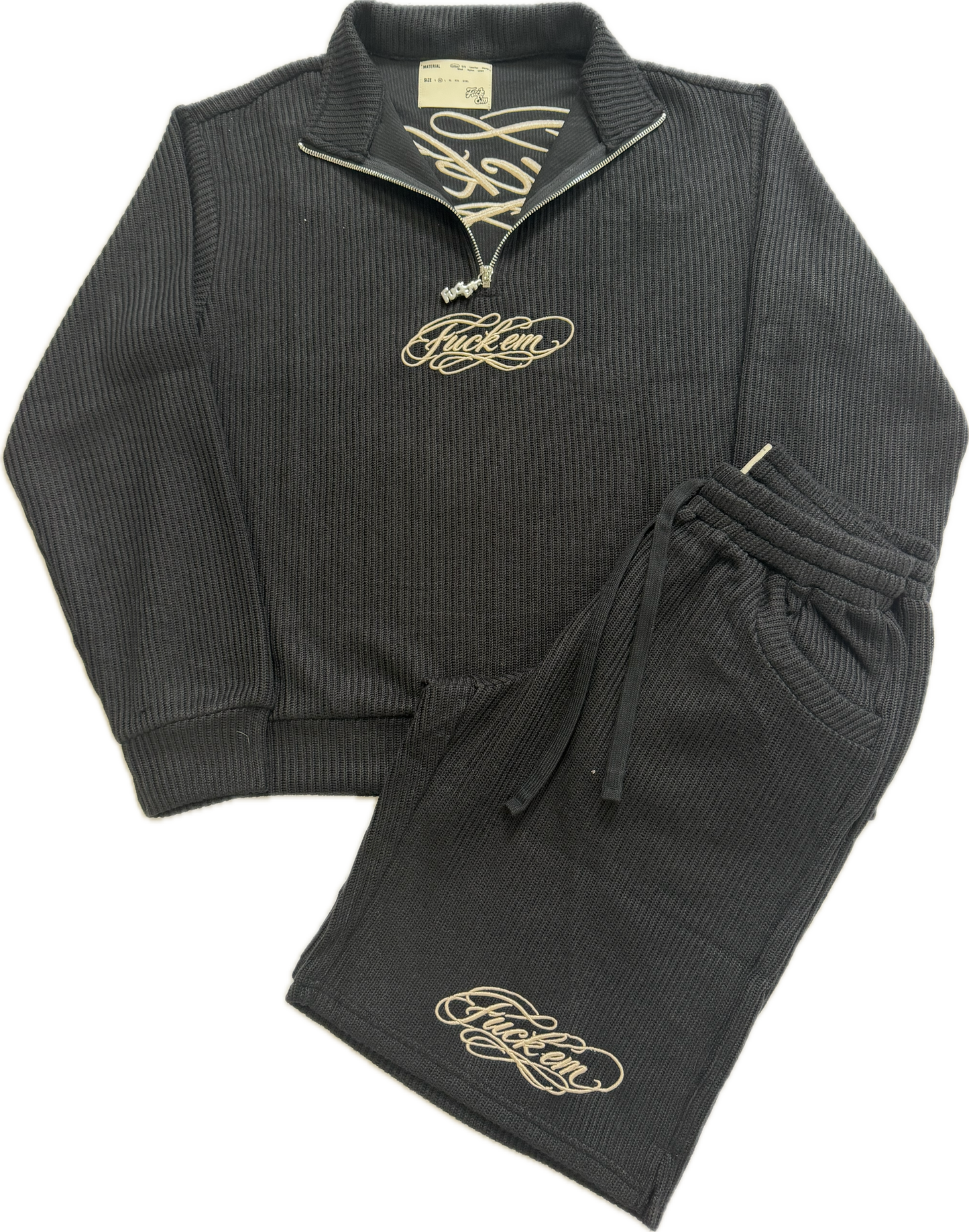 Cashmere Quarter-Zip Set