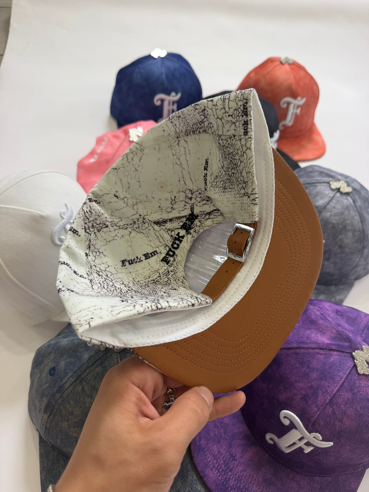 Leather Flat Hat