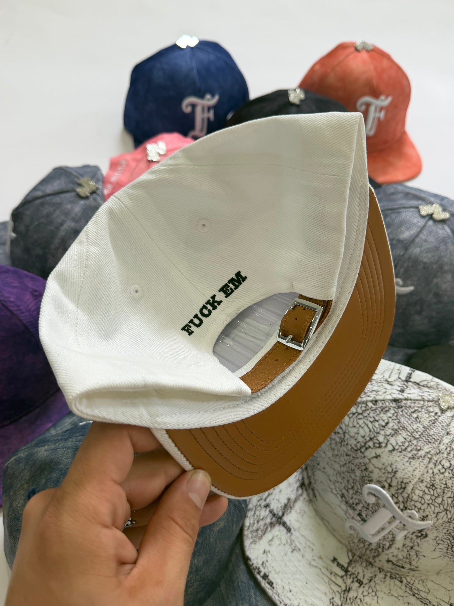 Leather Flat Hat