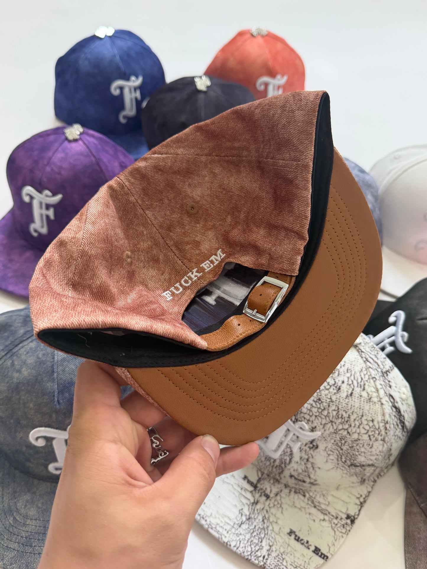 Leather Flat Hat