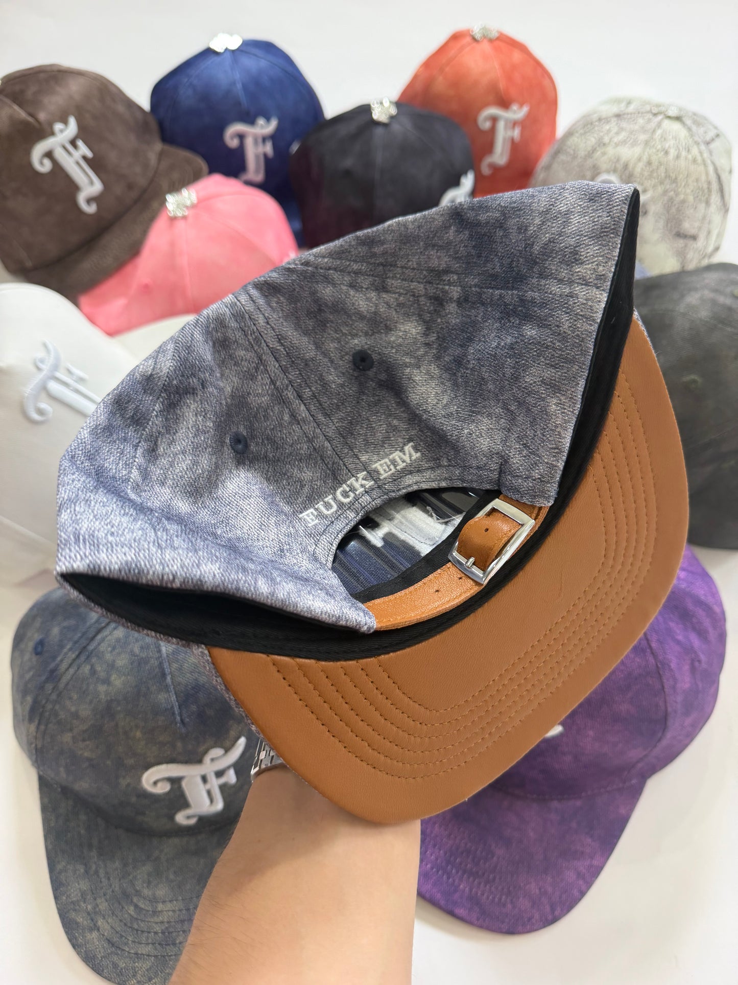 Leather Flat Hat