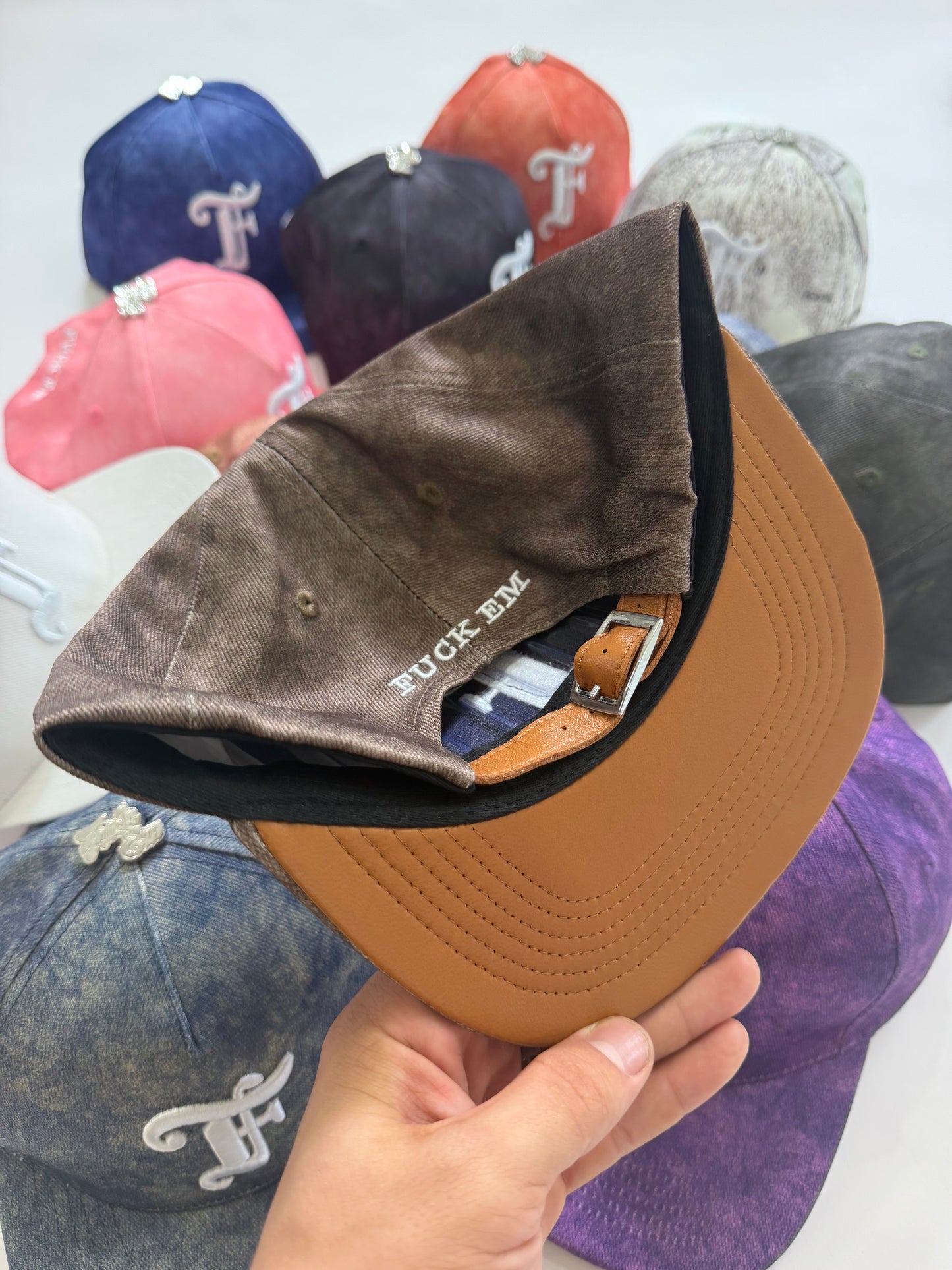 Leather Flat Hat